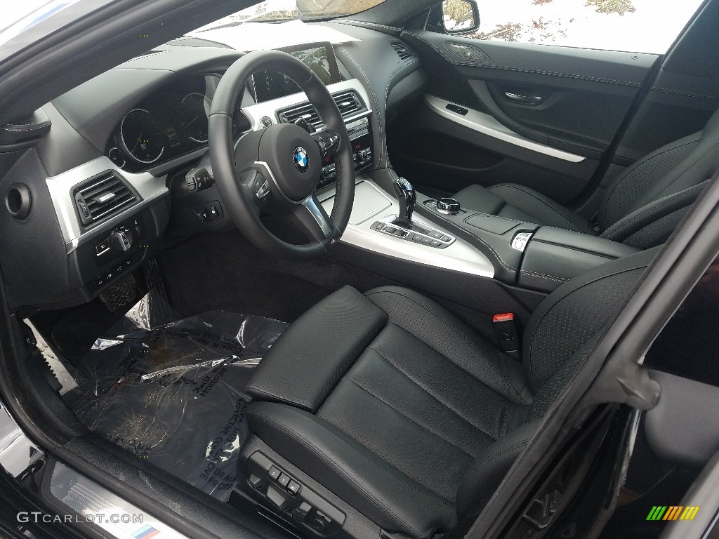 2018 6 Series 640i xDrive Gran Coupe - Black Sapphire Metallic / Black photo #7