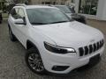 2019 Bright White Jeep Cherokee Latitude Plus 4x4  photo #2