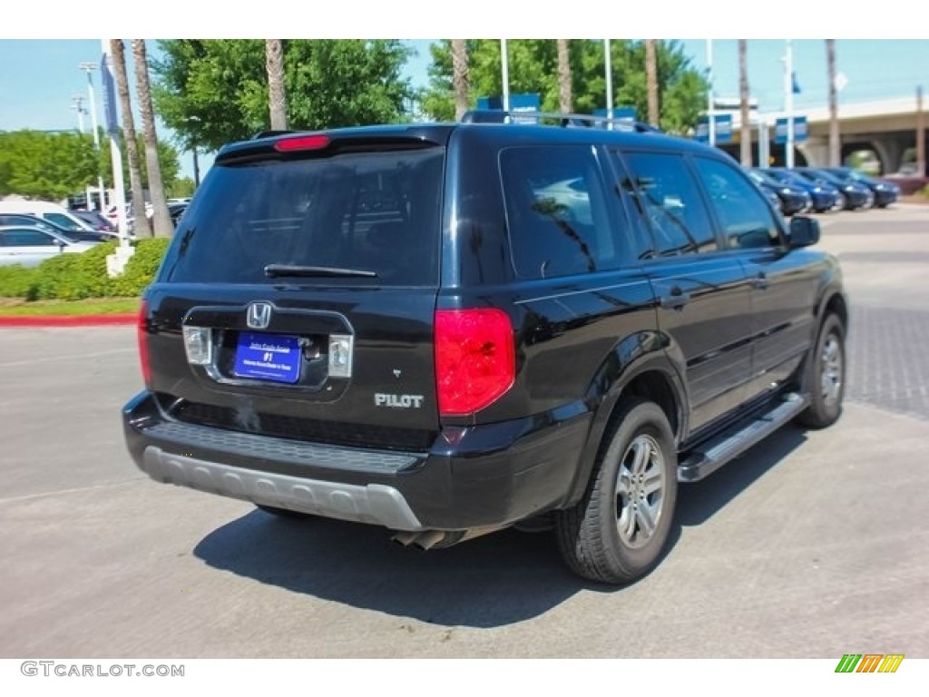 2005 Pilot EX-L 4WD - Nighthawk Black Pearl / Gray photo #7