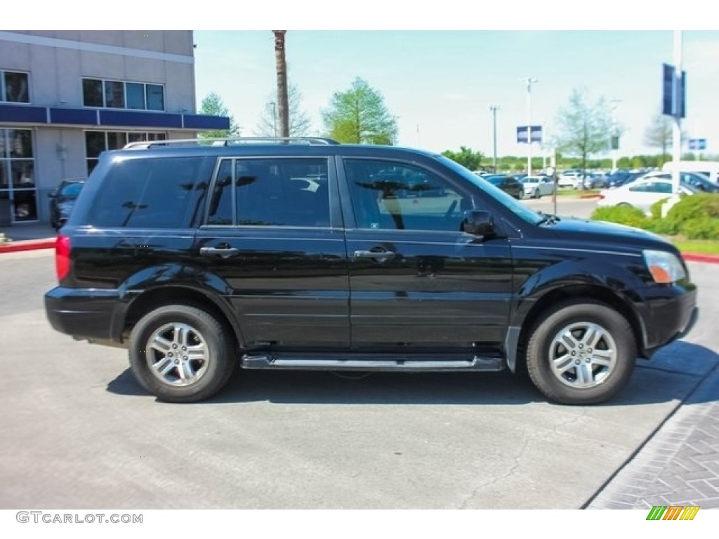 2005 Pilot EX-L 4WD - Nighthawk Black Pearl / Gray photo #8