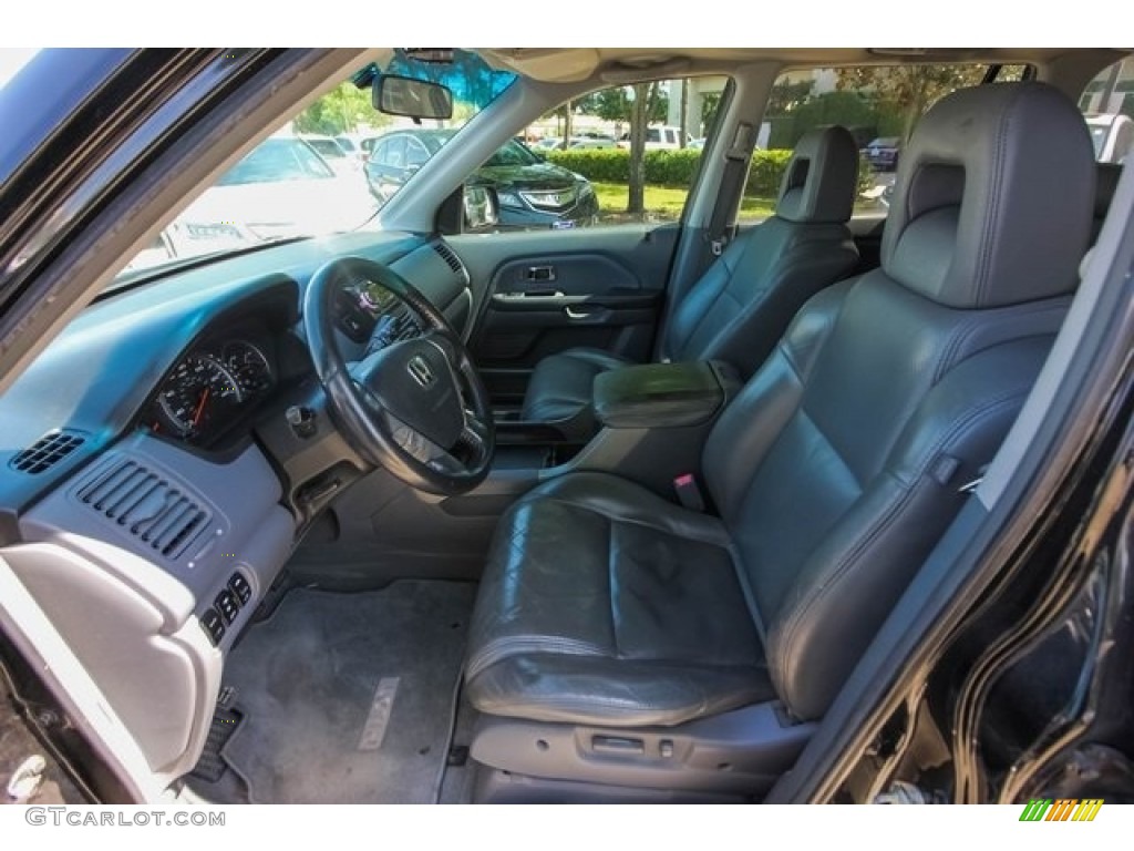2005 Pilot EX-L 4WD - Nighthawk Black Pearl / Gray photo #16
