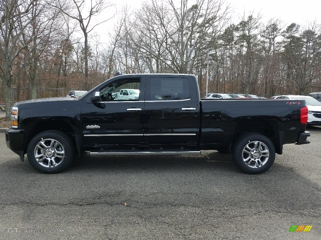 Black 2018 Chevrolet Silverado 2500HD High Country Crew Cab 4x4 Exterior Photo #126472640