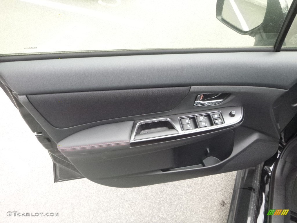 2018 Subaru WRX Standard WRX Model Carbon Black Door Panel Photo #126472703