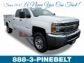 Summit White - Silverado 3500HD Work Truck Crew Cab 4x4 Chassis Photo No. 1