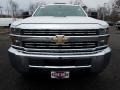 Summit White - Silverado 3500HD Work Truck Crew Cab 4x4 Chassis Photo No. 2