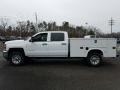 Summit White - Silverado 3500HD Work Truck Crew Cab 4x4 Chassis Photo No. 3