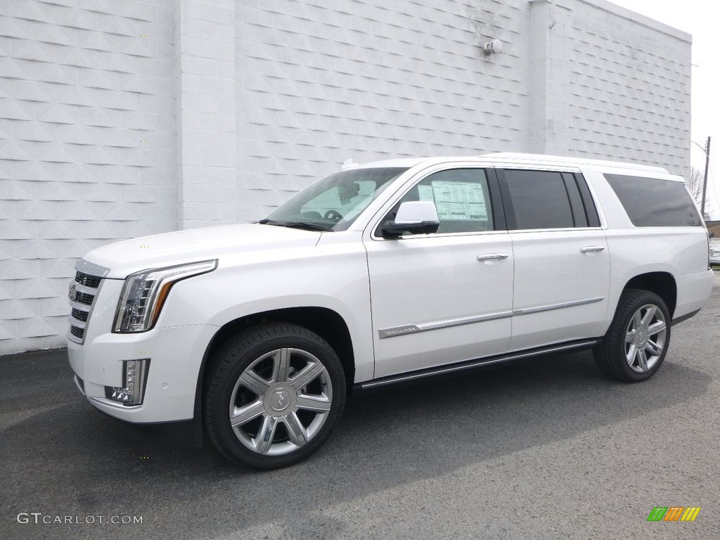 2018 Escalade ESV Premium Luxury 4WD - Crystal White Tricoat / Shale/Jet Black photo #2