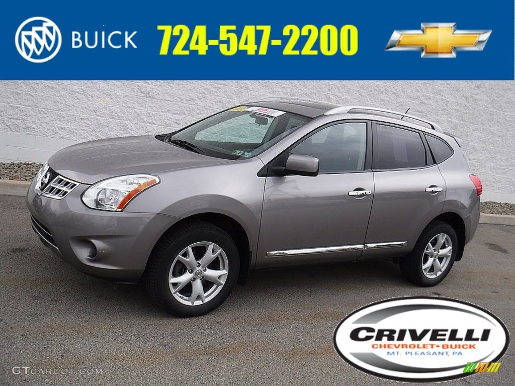 2011 Rogue SV AWD - Platinum Graphite / Black photo #1