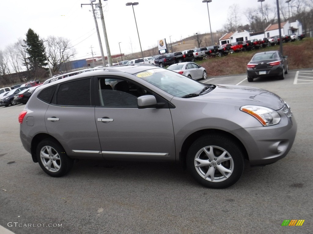 2011 Rogue SV AWD - Platinum Graphite / Black photo #7