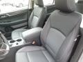 2018 Subaru Legacy Slate Black Interior Front Seat Photo