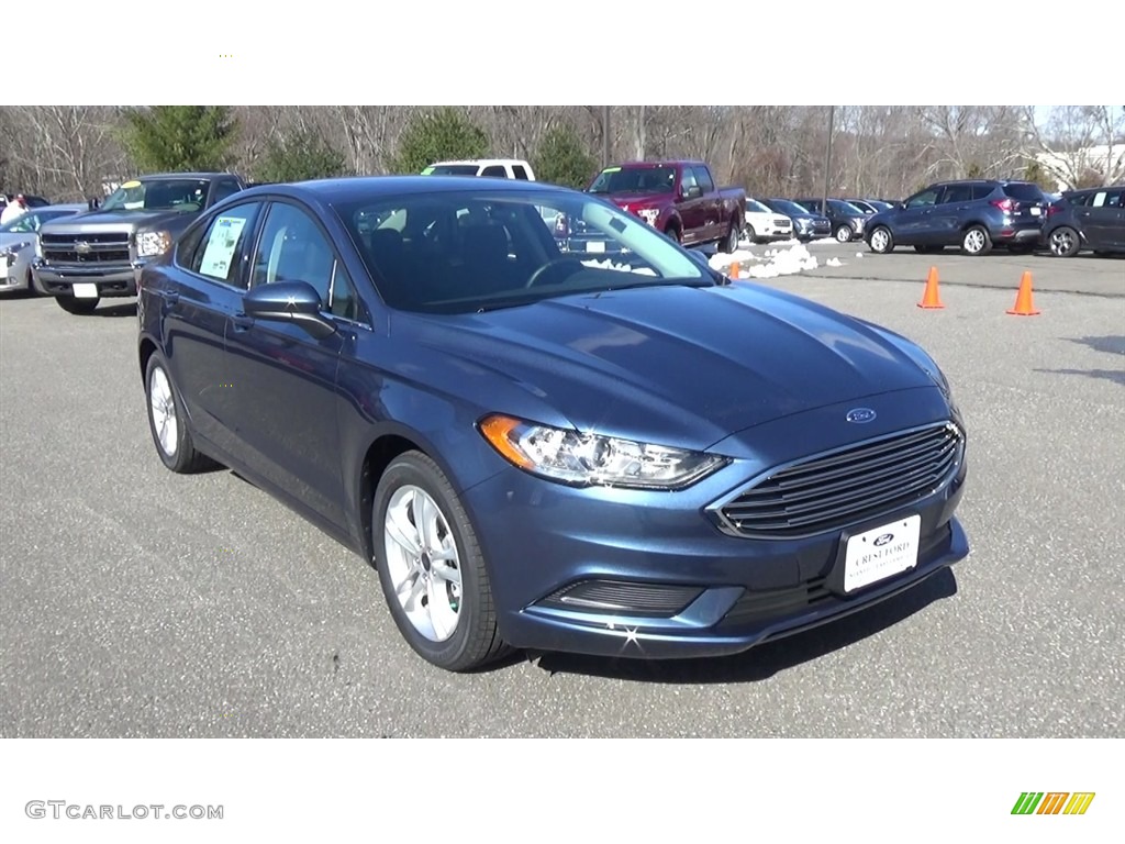 Blue Metallic Ford Fusion