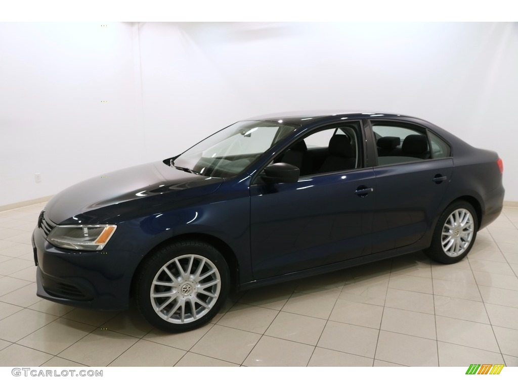 2014 Jetta S Sedan - Tempest Blue Metallic / Titan Black photo #3