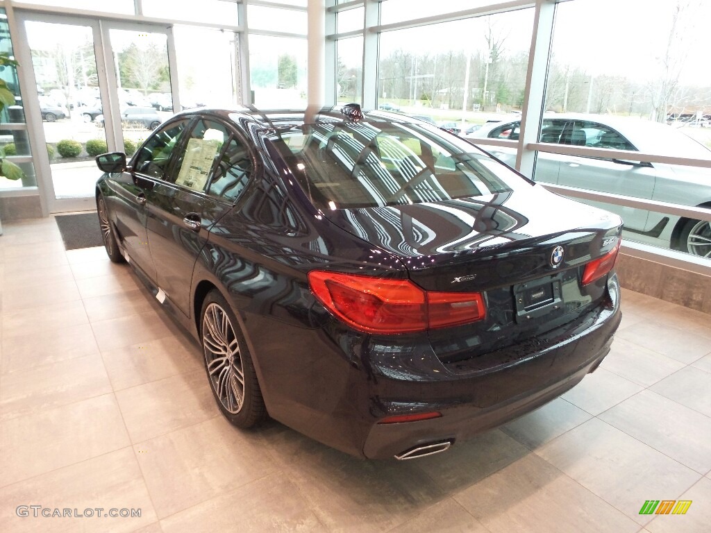 2018 5 Series 540i xDrive Sedan - Carbon Black Metallic / Black photo #2