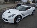 Arctic White 2019 Chevrolet Corvette Stingray Coupe Exterior