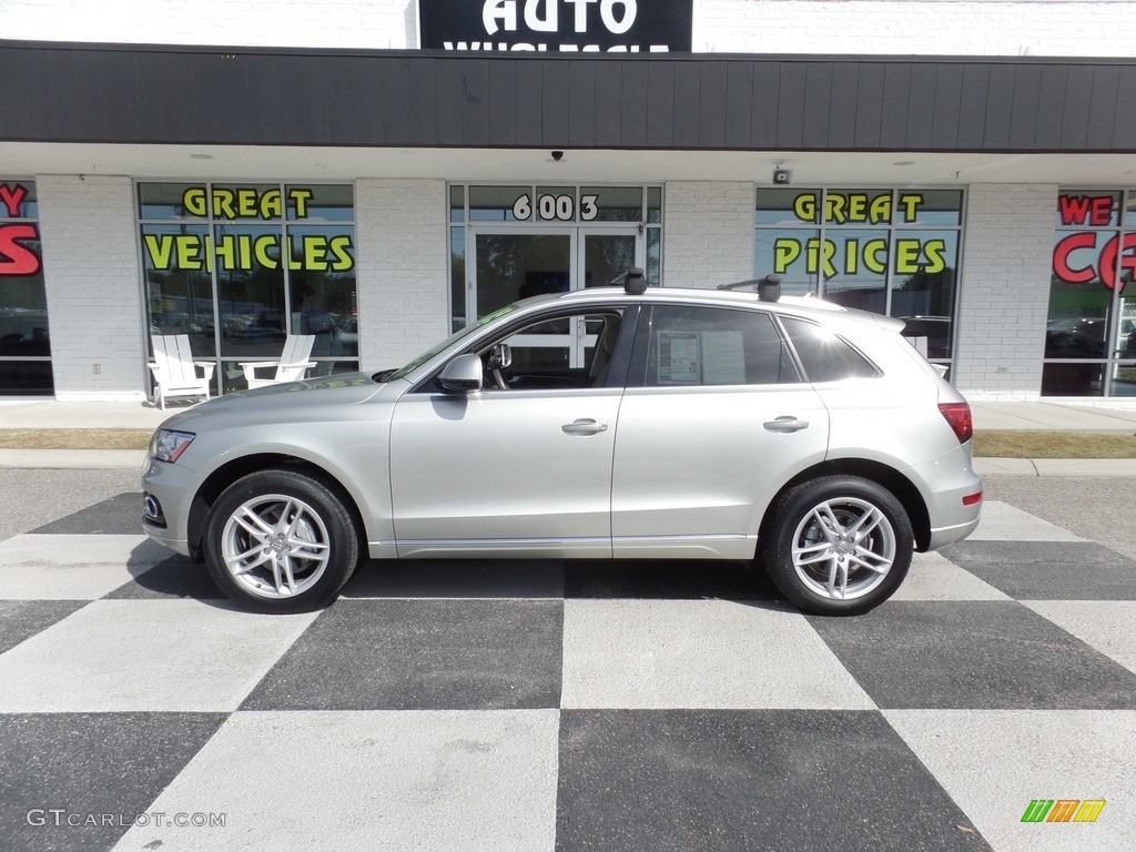 2015 Q5 2.0 TFSI Premium Plus quattro - Florett Silver Metallic / Pistachio Beige photo #1
