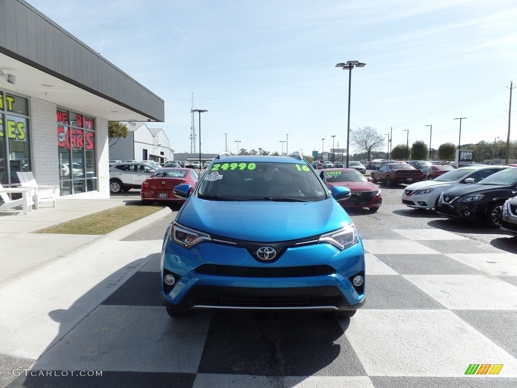 2016 RAV4 Limited - Electric Storm Blue / Ash photo #2