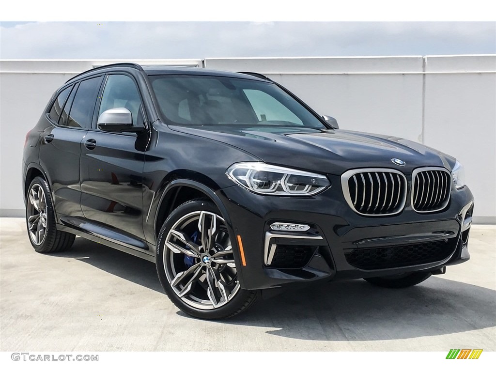 Black Sapphire Metallic 2018 BMW X3 M40i Exterior Photo #126492836