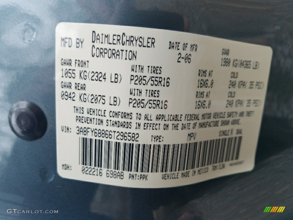 2006 PT Cruiser Limited - Magnesium Green Pearl / Pastel Slate Gray photo #23