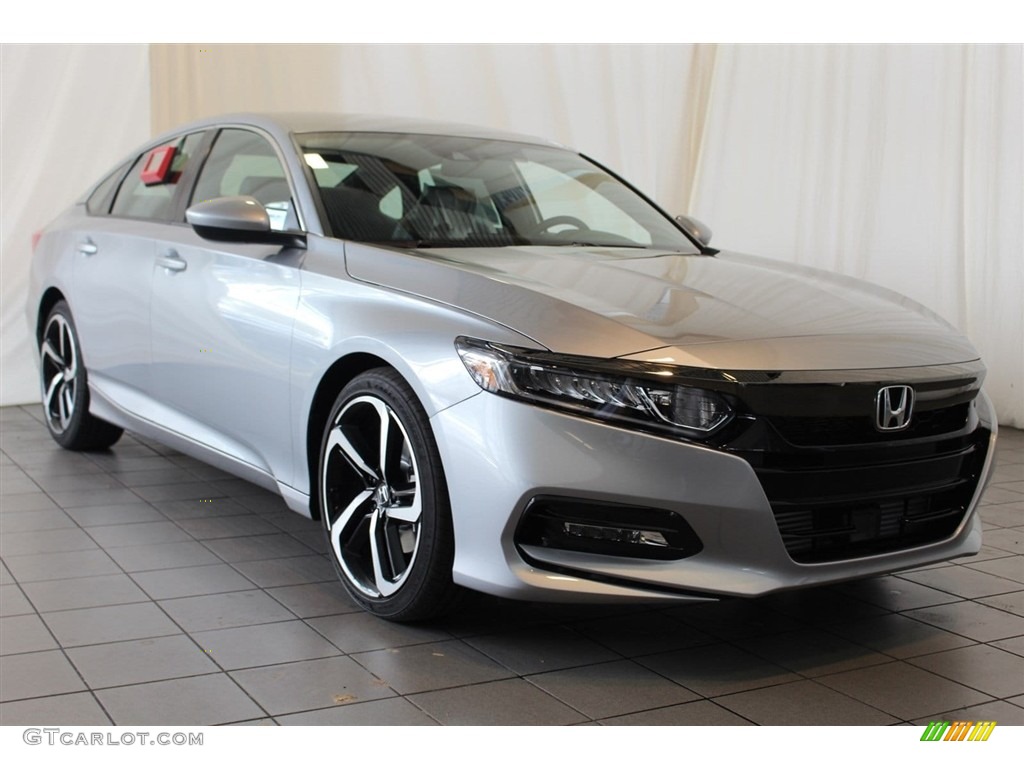 2018 Accord Sport Sedan - Lunar Silver Metallic / Black photo #2