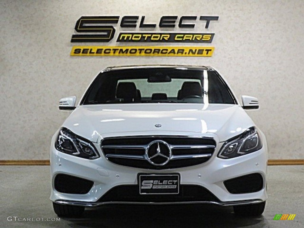 2014 E 350 4Matic Sedan - Diamond White Metallic / Chestnut Brown/Black photo #2