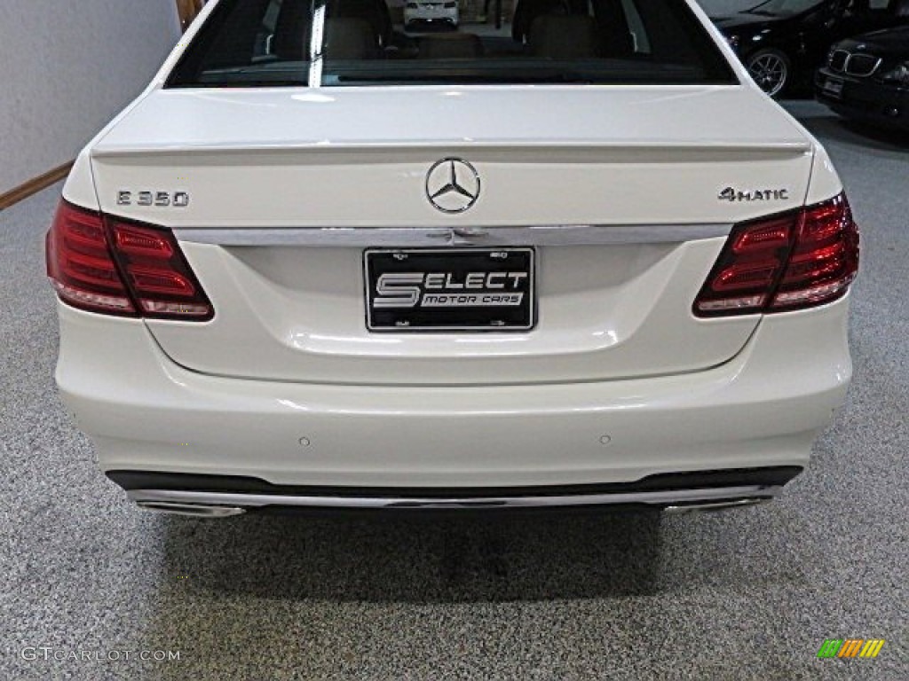 2014 E 350 4Matic Sedan - Diamond White Metallic / Chestnut Brown/Black photo #9