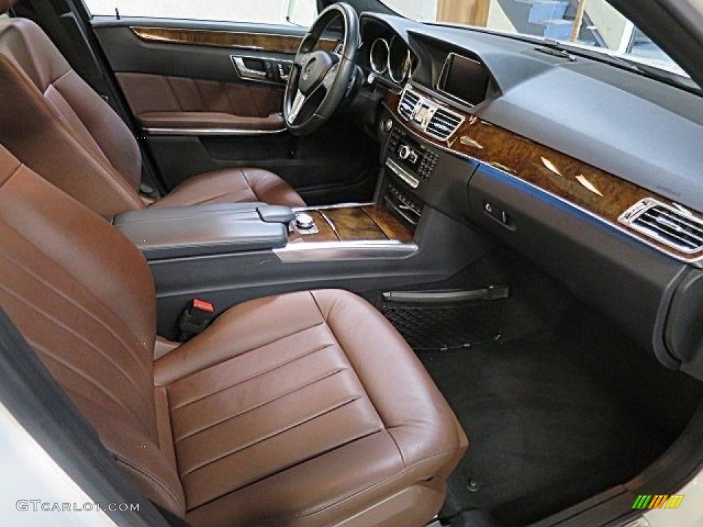 2014 E 350 4Matic Sedan - Diamond White Metallic / Chestnut Brown/Black photo #14