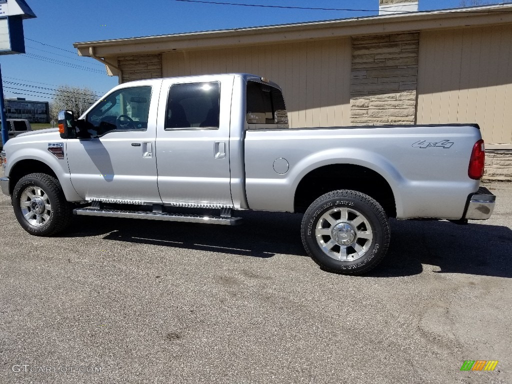 2010 F350 Super Duty Lariat Crew Cab 4x4 - Ingot Silver Metallic / Ebony photo #5