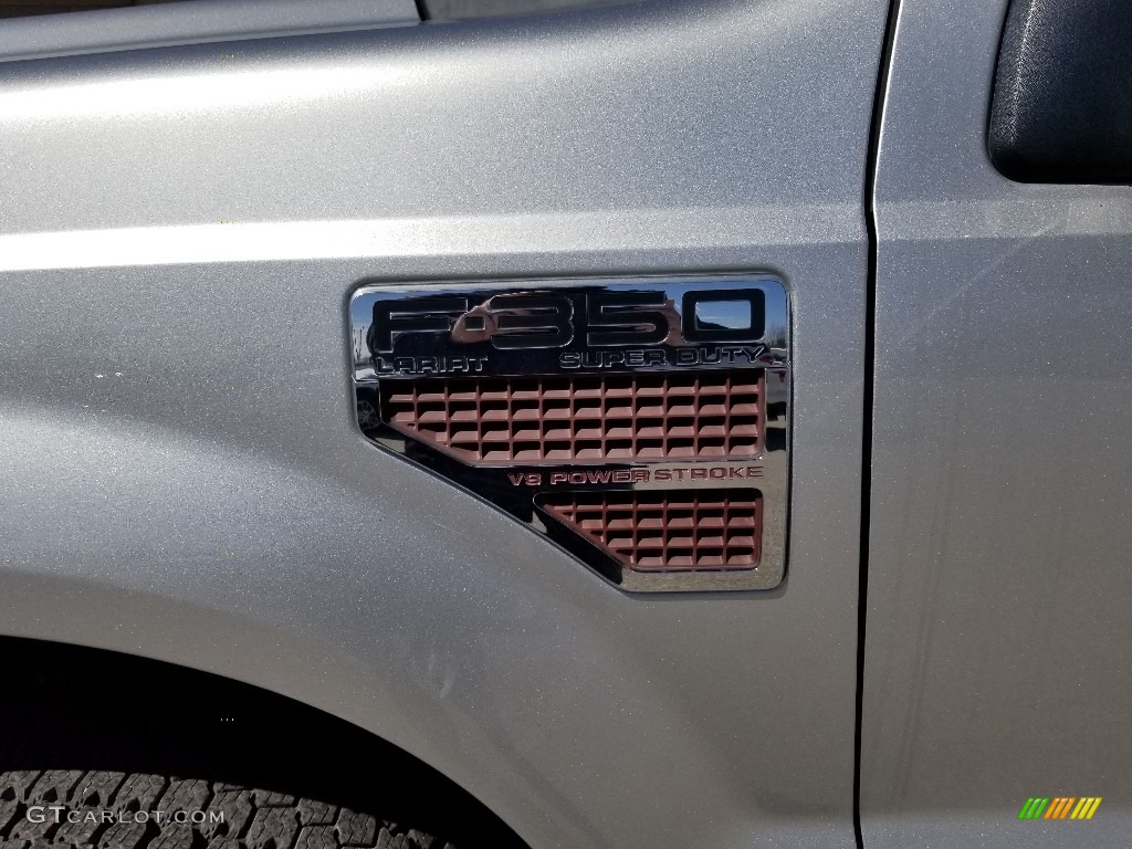 2010 F350 Super Duty Lariat Crew Cab 4x4 - Ingot Silver Metallic / Ebony photo #9