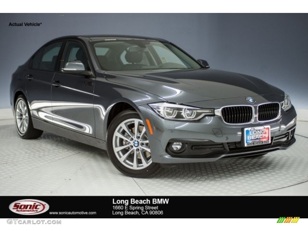 2018 3 Series 320i Sedan - Mineral Grey Metallic / Black photo #1