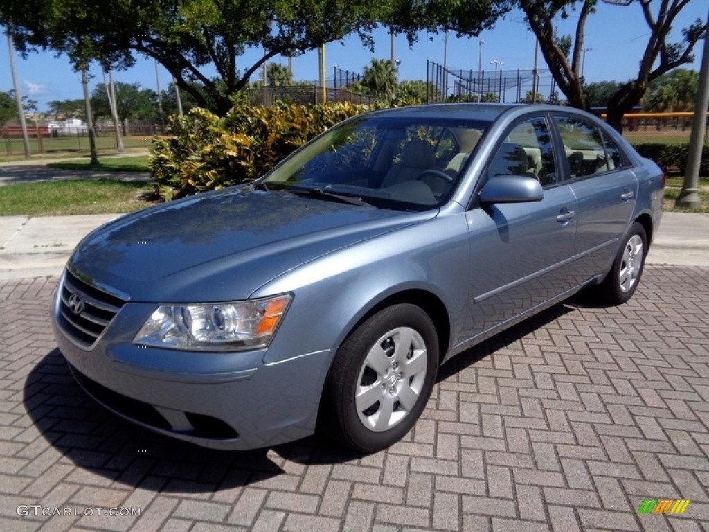 2009 Medium Silver Blue Hyundai Sonata Gls 126491370