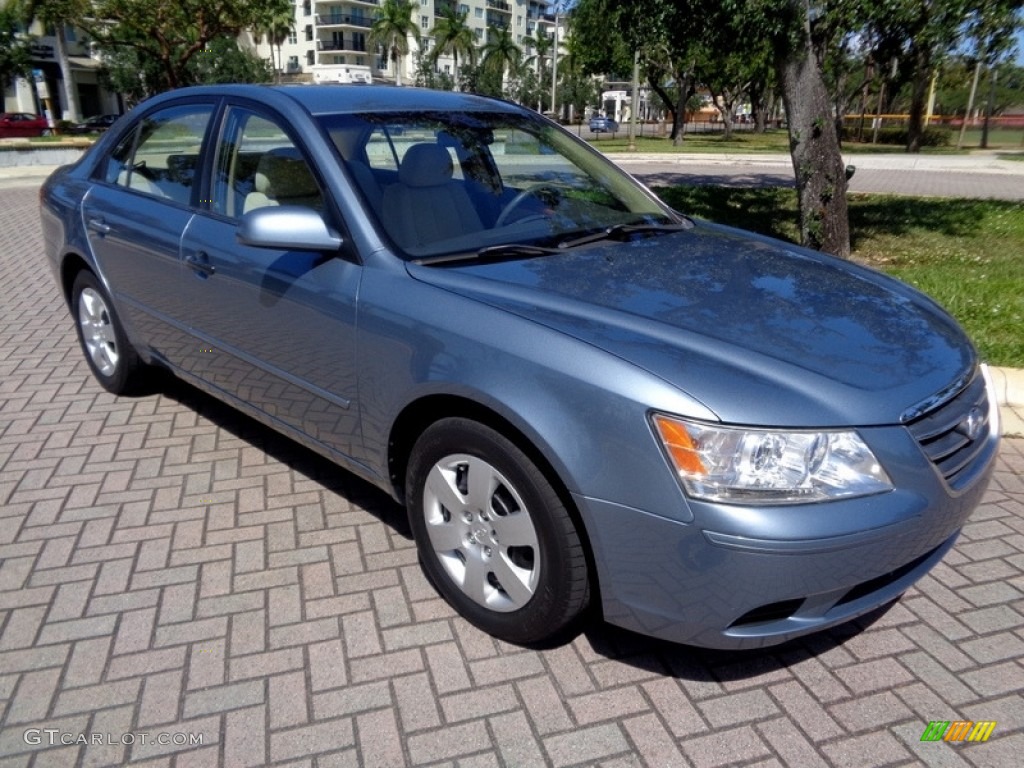 2009 Sonata GLS - Medium Silver Blue / Camel photo #13