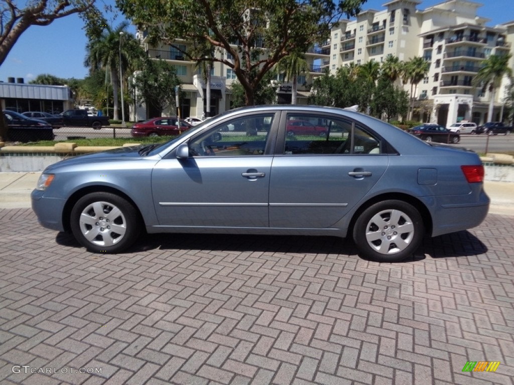 2009 Sonata GLS - Medium Silver Blue / Camel photo #26