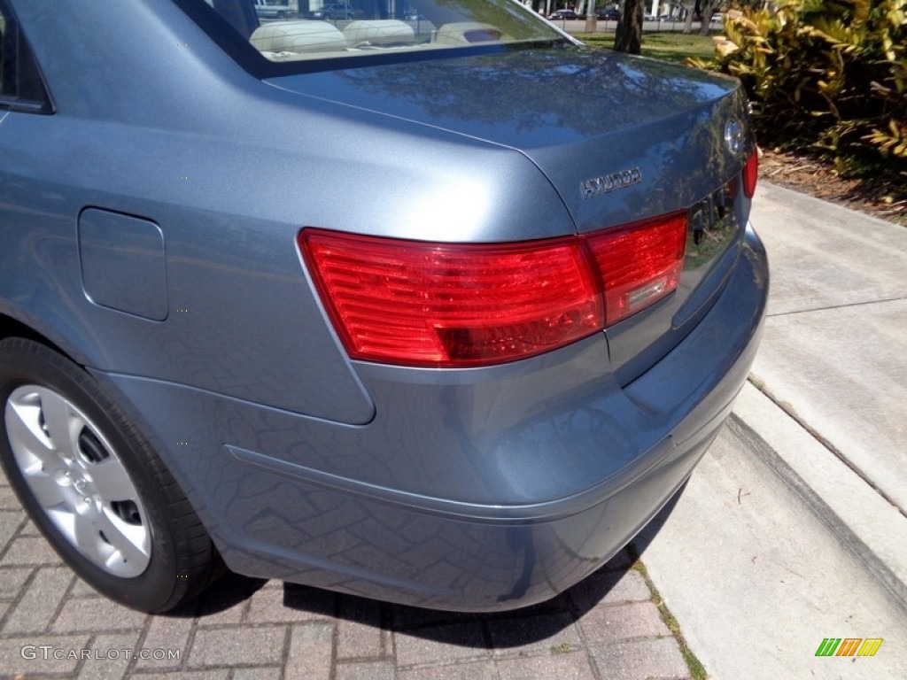 2009 Sonata GLS - Medium Silver Blue / Camel photo #33