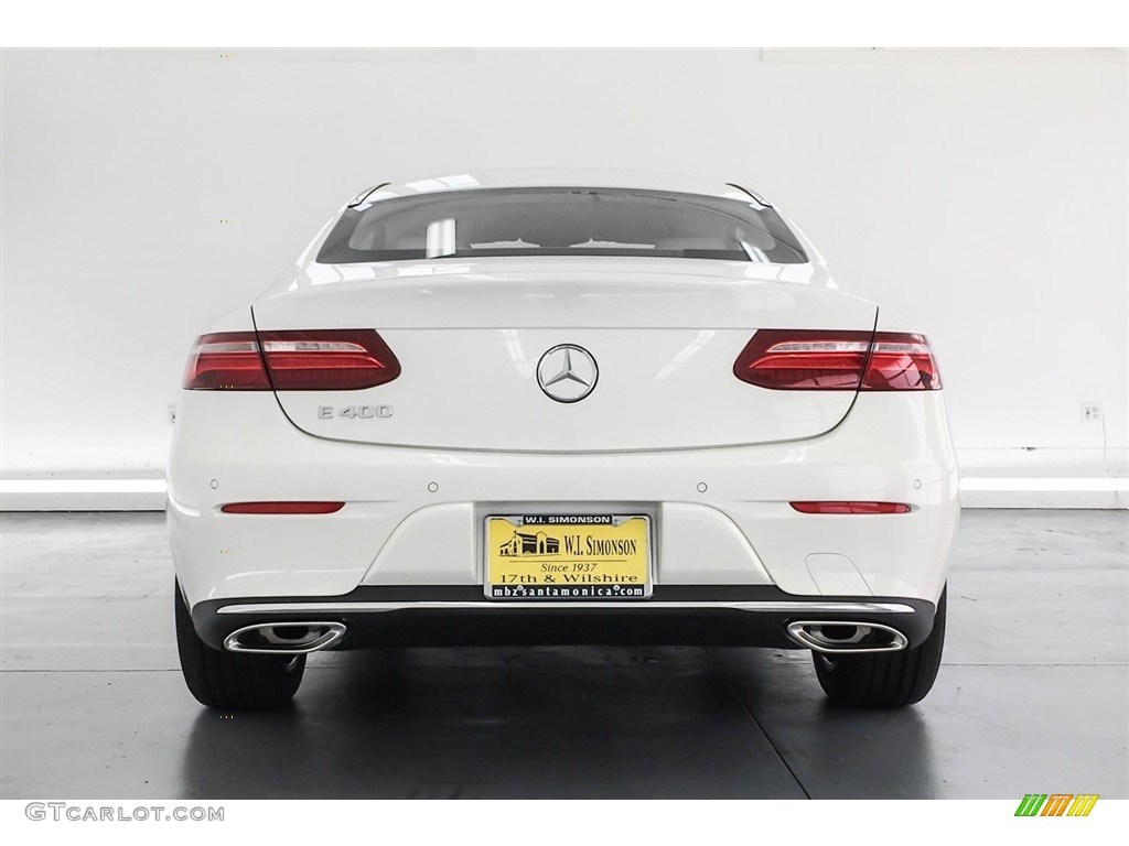2018 E 400 Coupe - designo Diamond White Metallic / Macchiato Beige/Espresso Brown photo #4