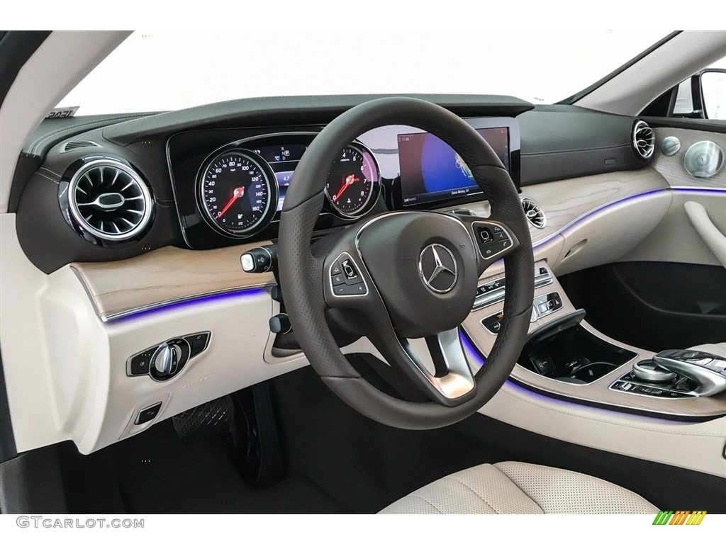 2018 E 400 Coupe - designo Diamond White Metallic / Macchiato Beige/Espresso Brown photo #5