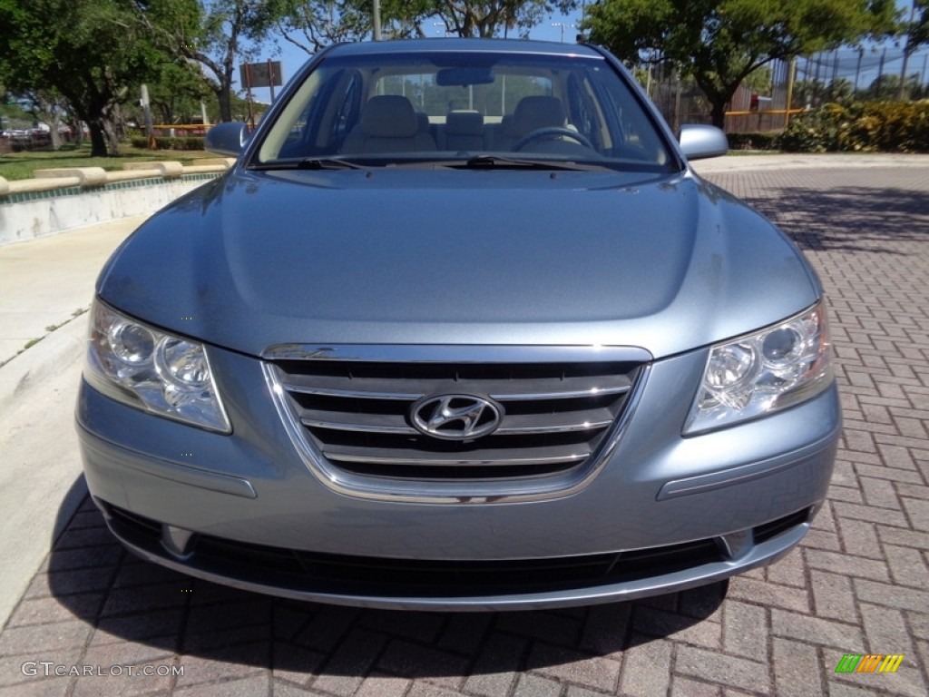 2009 Sonata GLS - Medium Silver Blue / Camel photo #54