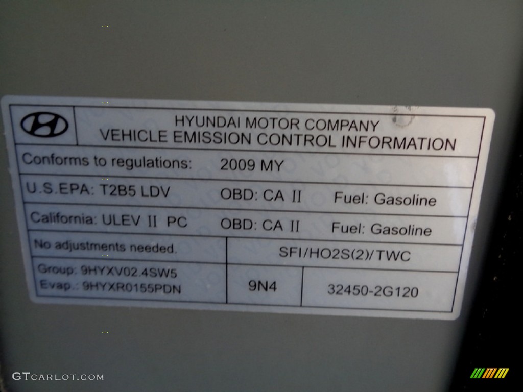 2009 Sonata GLS - Medium Silver Blue / Camel photo #78