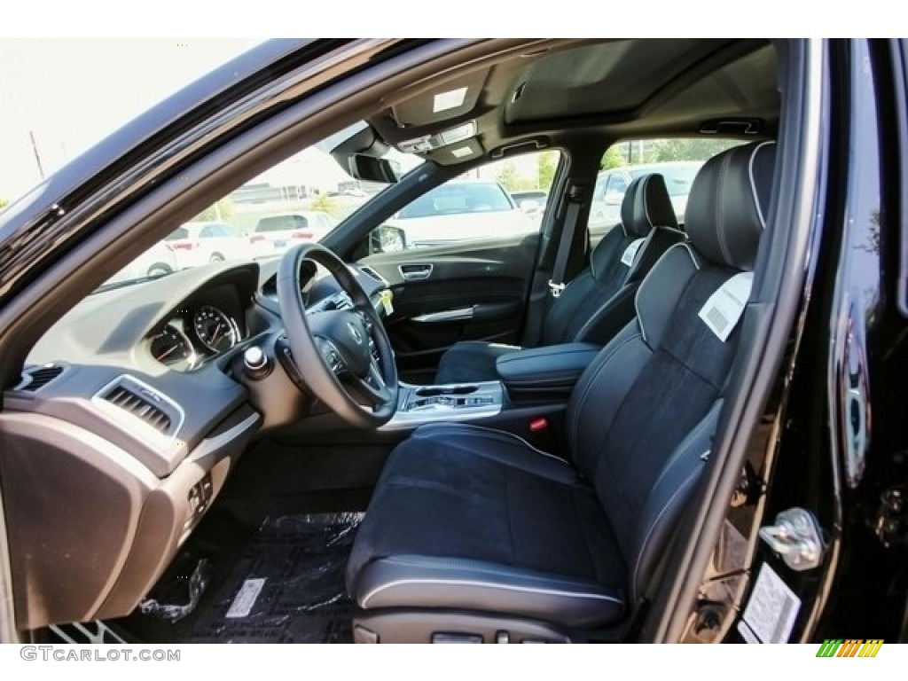 Ebony Interior 2018 Acura TLX V6 A-Spec Sedan Photo #126508073