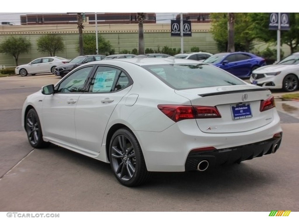 2018 TLX V6 A-Spec Sedan - Bellanova White Pearl / Red photo #5