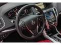 2018 Acura TLX Red Interior Steering Wheel Photo