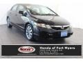 Crystal Black Pearl 2009 Honda Civic EX Sedan