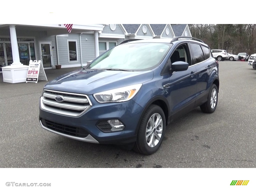 2018 Escape SE 4WD - Blue Metallic / Charcoal Black photo #3