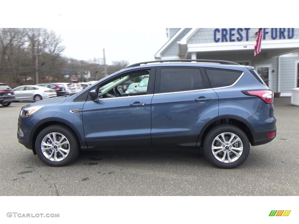 2018 Escape SE 4WD - Blue Metallic / Charcoal Black photo #4