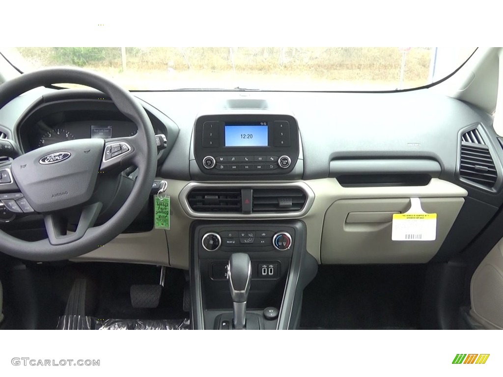 2018 Ford EcoSport S 4WD Medium Light Stone Dashboard Photo #126510599