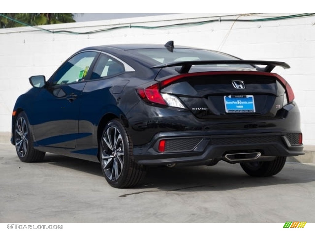 2018 Civic Si Coupe - Crystal Black Pearl / Black photo #2