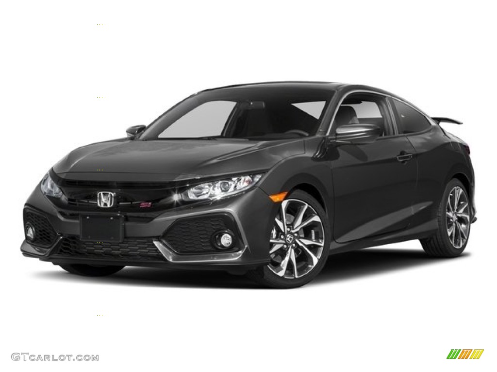 2018 Civic Si Coupe - Crystal Black Pearl / Black photo #25