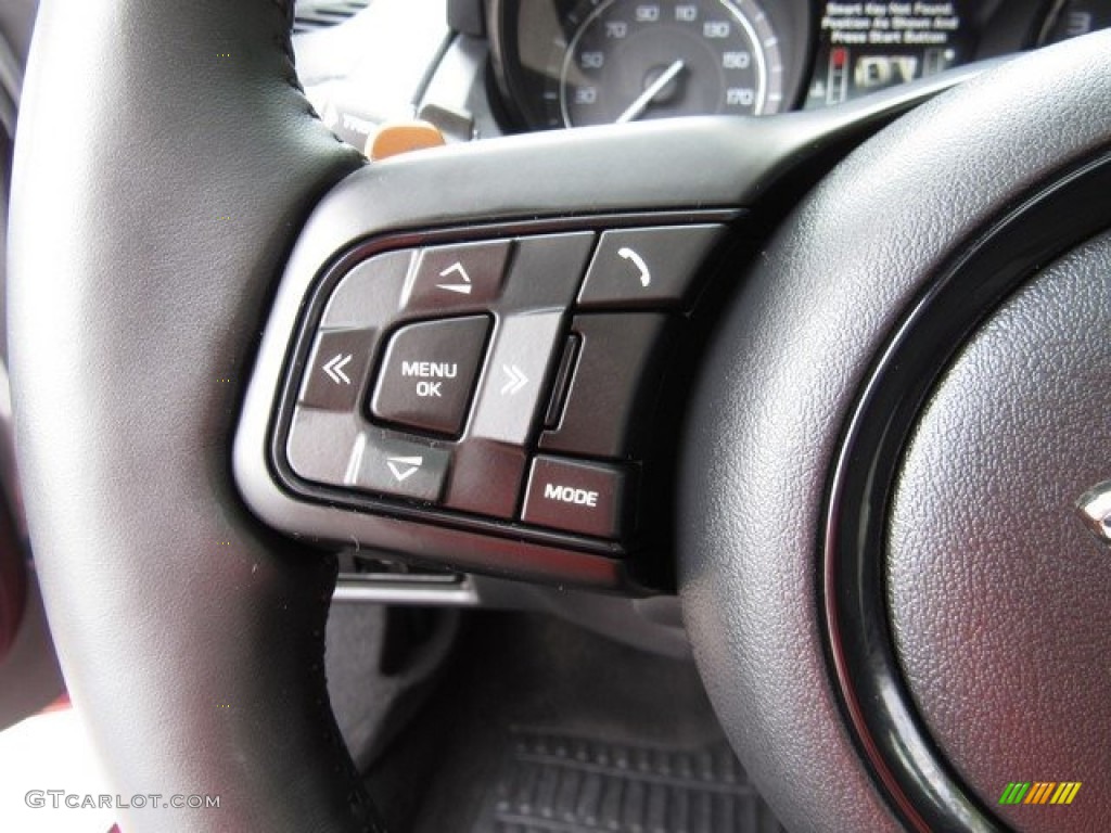 2015 Jaguar F-TYPE S Coupe Jet Steering Wheel Photo #126517281