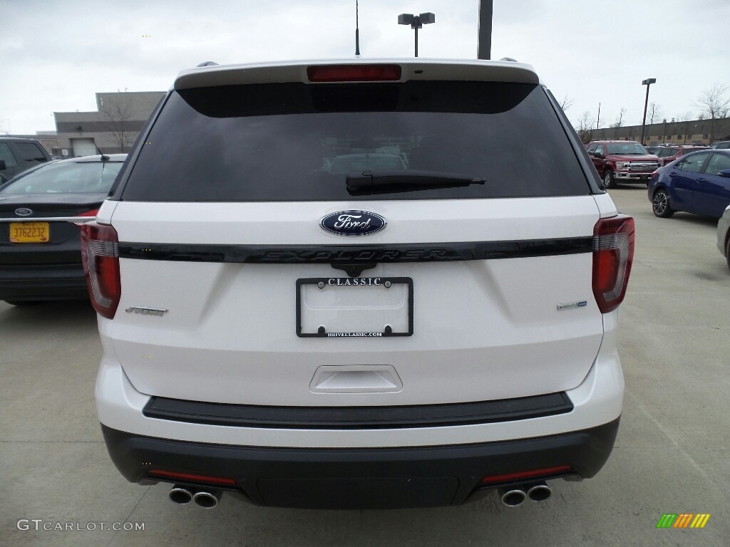 2018 Explorer Sport 4WD - White Platinum / Ebony Black photo #4