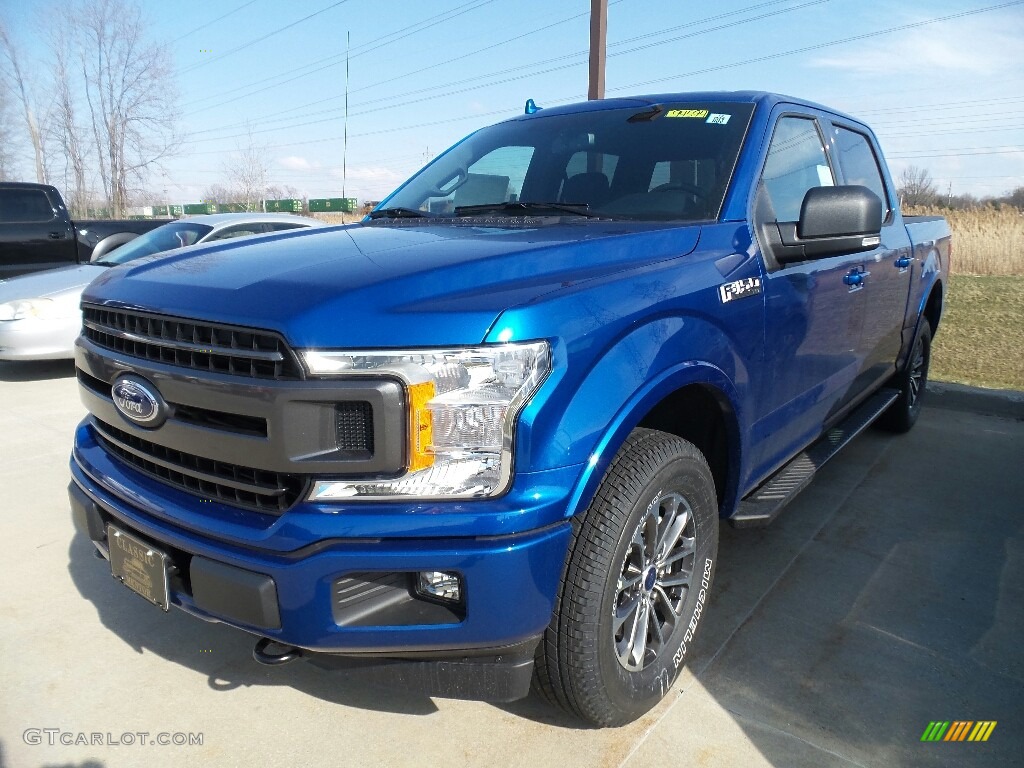 2018 F150 XLT SuperCrew 4x4 - Lightning Blue / Black photo #1