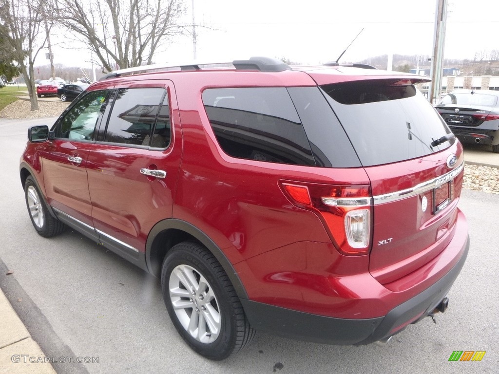 2014 Explorer XLT 4WD - Ruby Red / Medium Light Stone photo #8